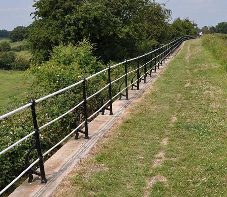 Railings after restoration